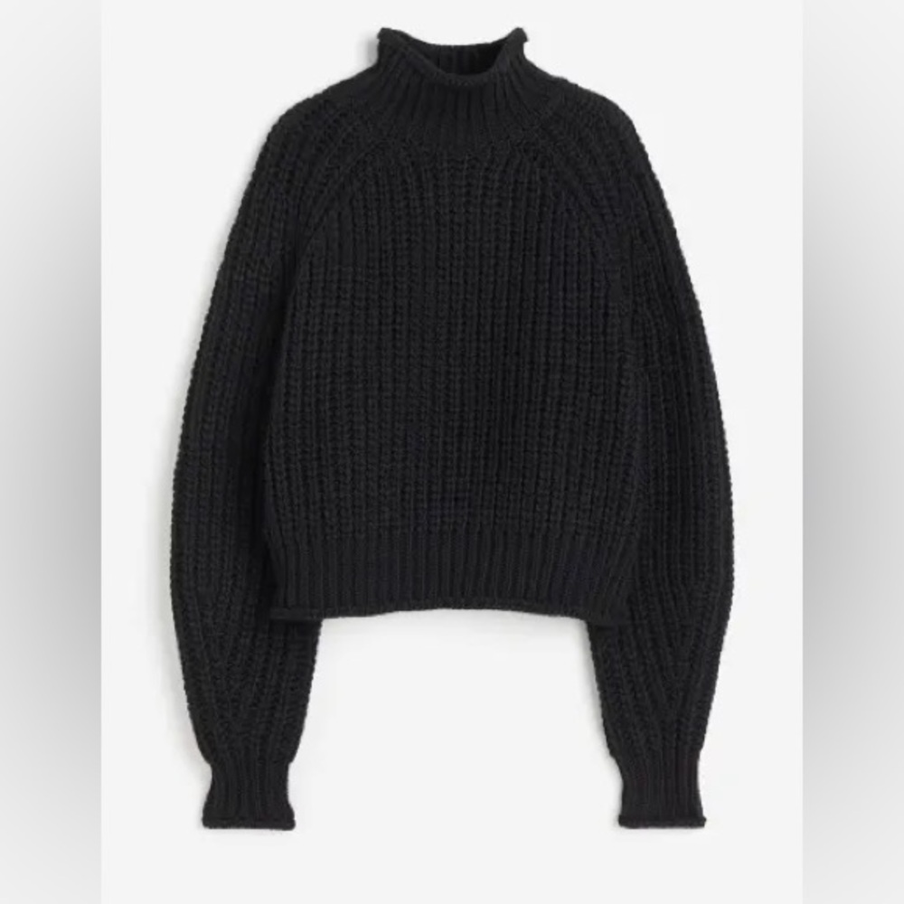 H&M Black Turtleneck Sweater